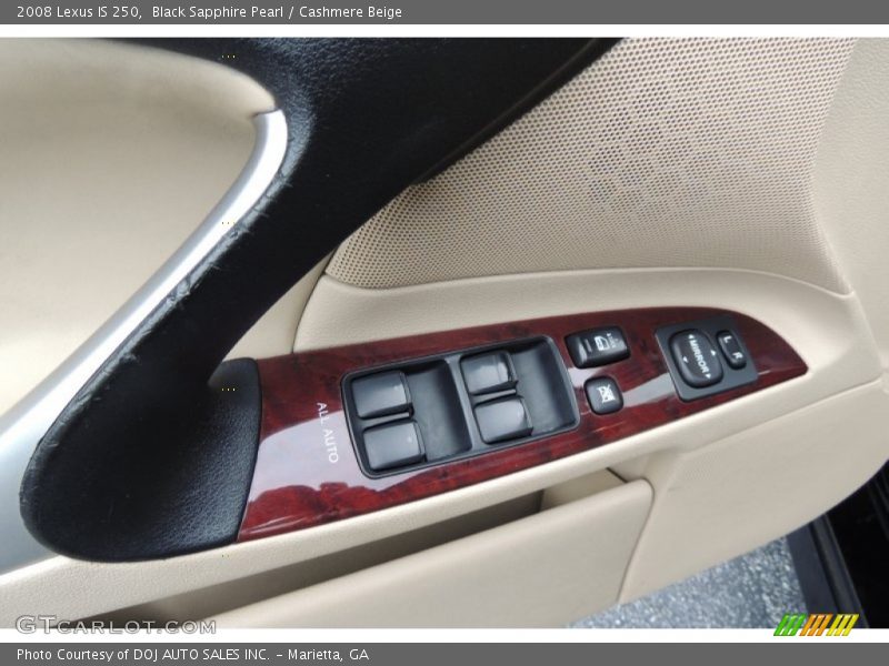Black Sapphire Pearl / Cashmere Beige 2008 Lexus IS 250