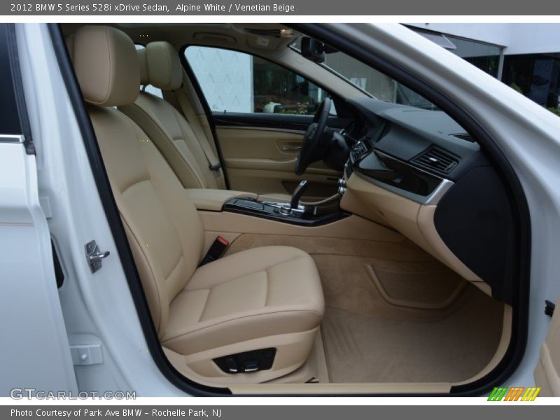 Alpine White / Venetian Beige 2012 BMW 5 Series 528i xDrive Sedan