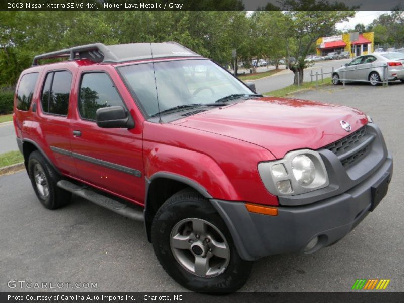 Molten Lava Metallic / Gray 2003 Nissan Xterra SE V6 4x4