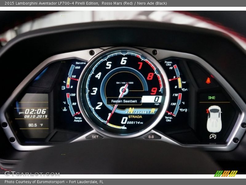  2015 Aventador LP700-4 Pirelli Edition LP700-4 Pirelli Edition Gauges