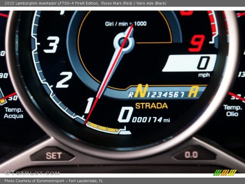  2015 Aventador LP700-4 Pirelli Edition LP700-4 Pirelli Edition Gauges