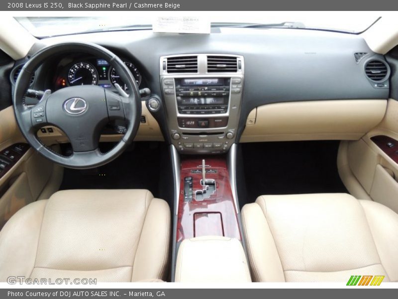 Black Sapphire Pearl / Cashmere Beige 2008 Lexus IS 250