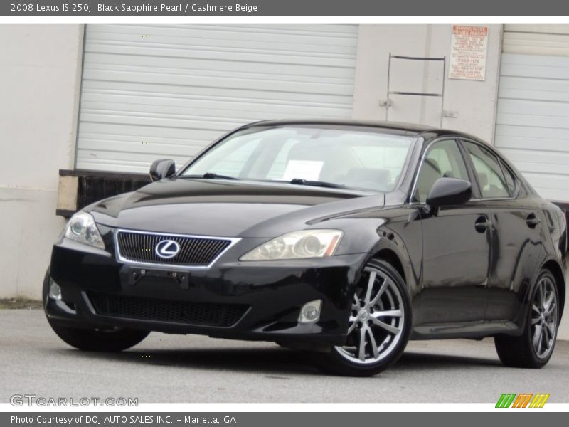 Black Sapphire Pearl / Cashmere Beige 2008 Lexus IS 250