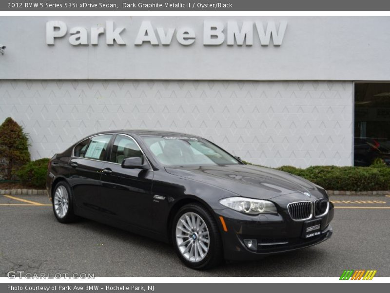 Dark Graphite Metallic II / Oyster/Black 2012 BMW 5 Series 535i xDrive Sedan