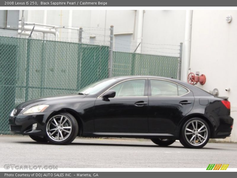 Black Sapphire Pearl / Cashmere Beige 2008 Lexus IS 250