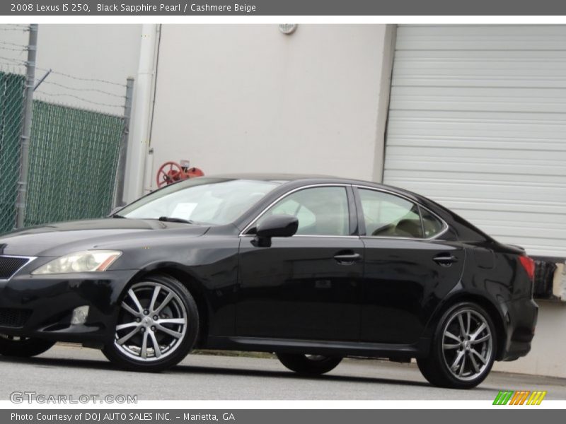 Black Sapphire Pearl / Cashmere Beige 2008 Lexus IS 250