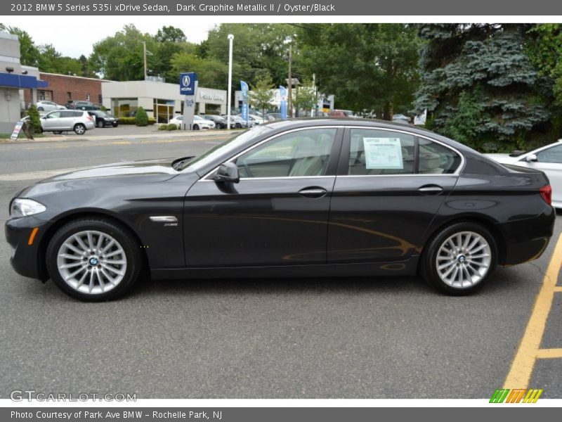 Dark Graphite Metallic II / Oyster/Black 2012 BMW 5 Series 535i xDrive Sedan