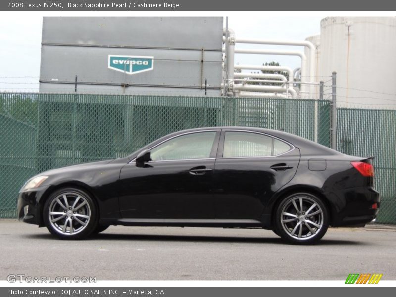 Black Sapphire Pearl / Cashmere Beige 2008 Lexus IS 250