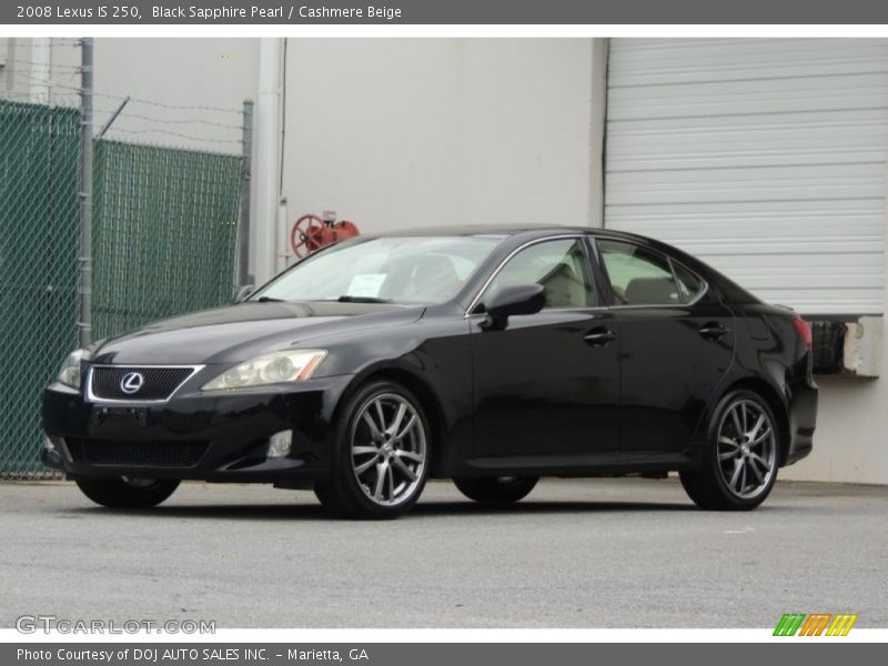 Black Sapphire Pearl / Cashmere Beige 2008 Lexus IS 250