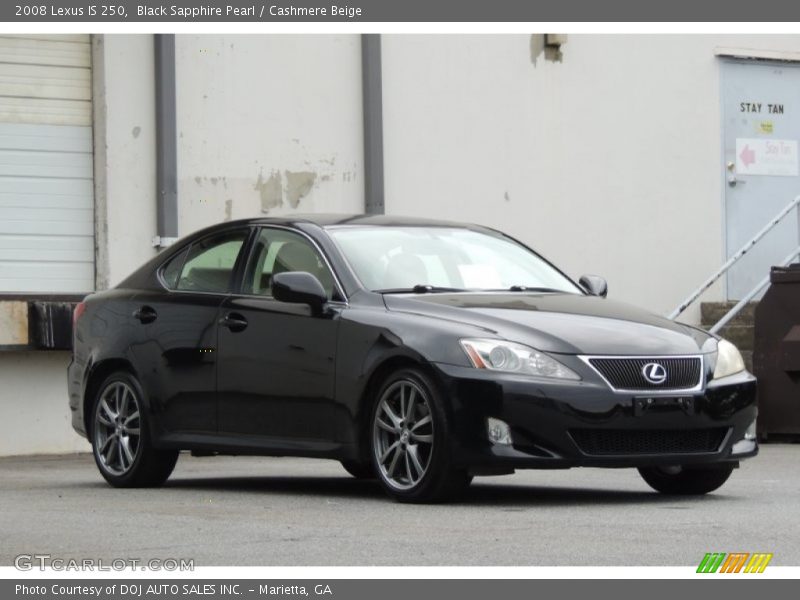 Black Sapphire Pearl / Cashmere Beige 2008 Lexus IS 250