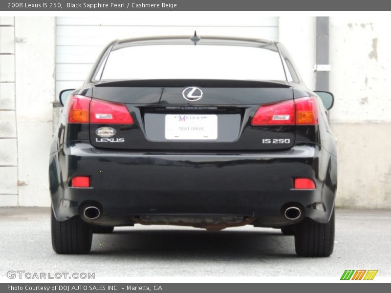 Black Sapphire Pearl / Cashmere Beige 2008 Lexus IS 250