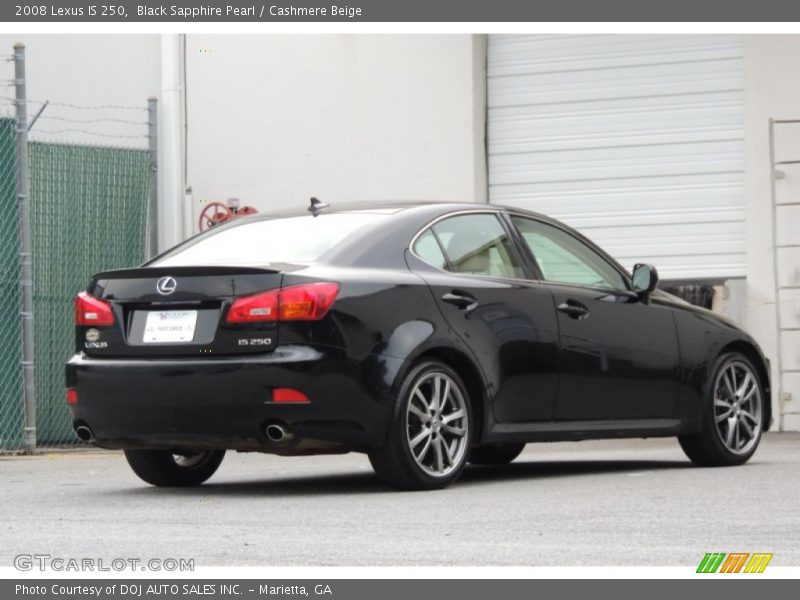 Black Sapphire Pearl / Cashmere Beige 2008 Lexus IS 250