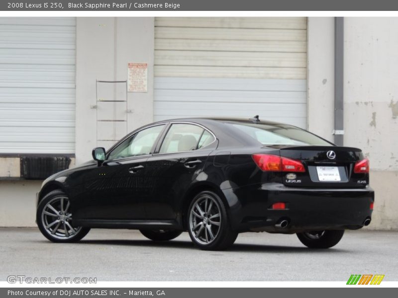 Black Sapphire Pearl / Cashmere Beige 2008 Lexus IS 250