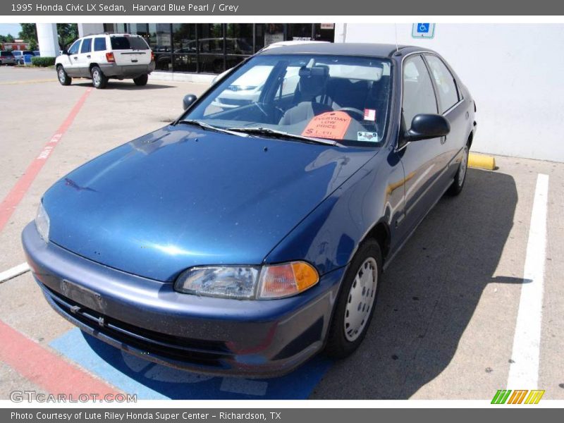 Harvard Blue Pearl / Grey 1995 Honda Civic LX Sedan