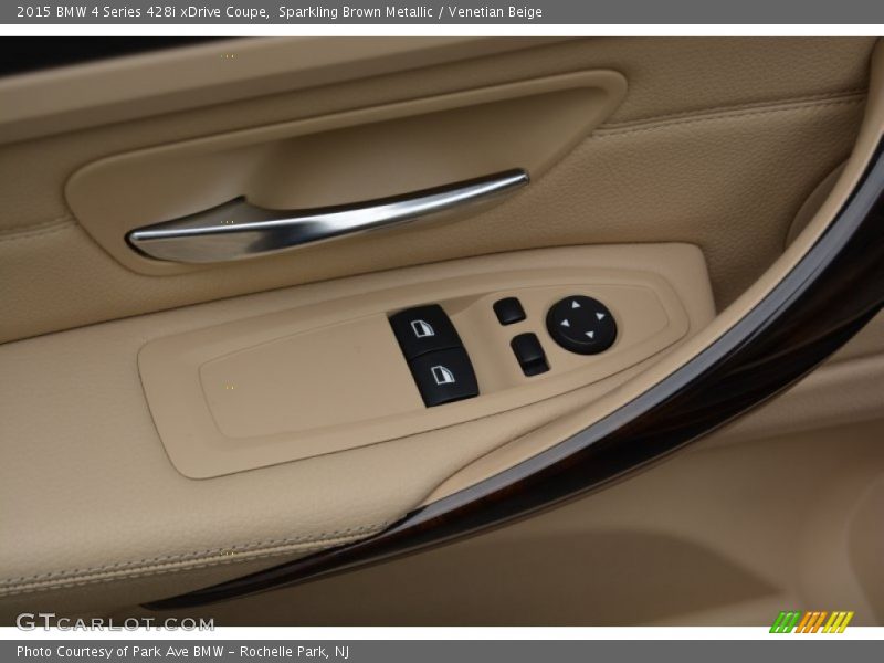 Sparkling Brown Metallic / Venetian Beige 2015 BMW 4 Series 428i xDrive Coupe