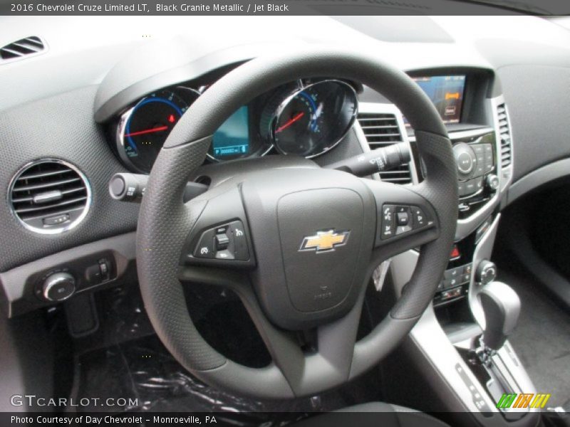 Black Granite Metallic / Jet Black 2016 Chevrolet Cruze Limited LT