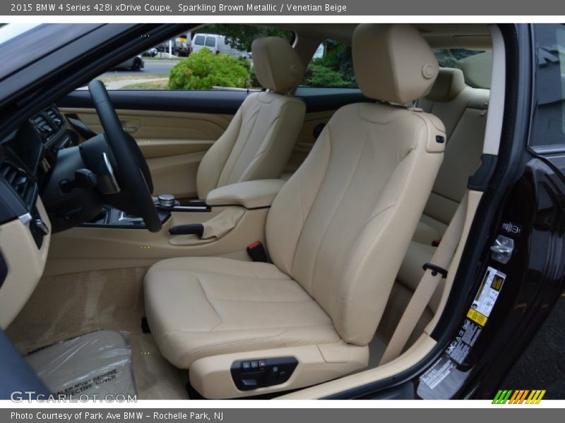 Sparkling Brown Metallic / Venetian Beige 2015 BMW 4 Series 428i xDrive Coupe