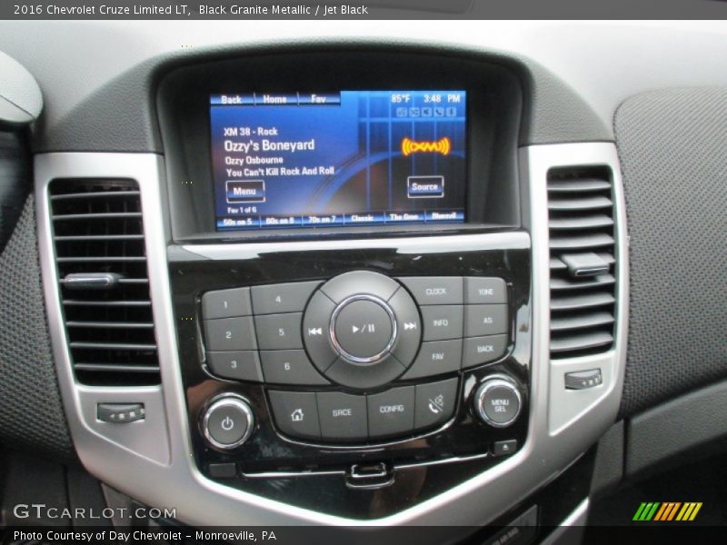Black Granite Metallic / Jet Black 2016 Chevrolet Cruze Limited LT