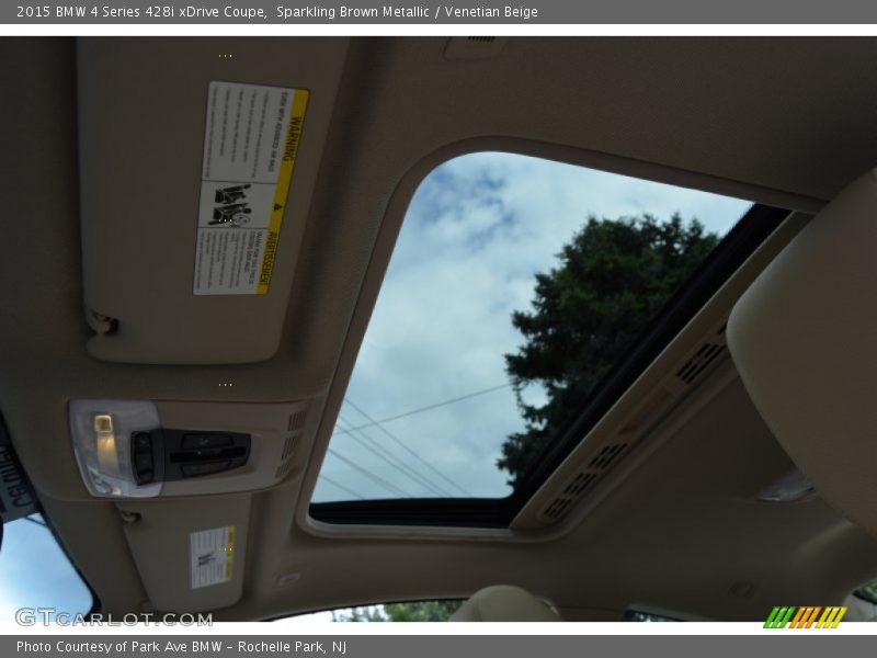 Sparkling Brown Metallic / Venetian Beige 2015 BMW 4 Series 428i xDrive Coupe