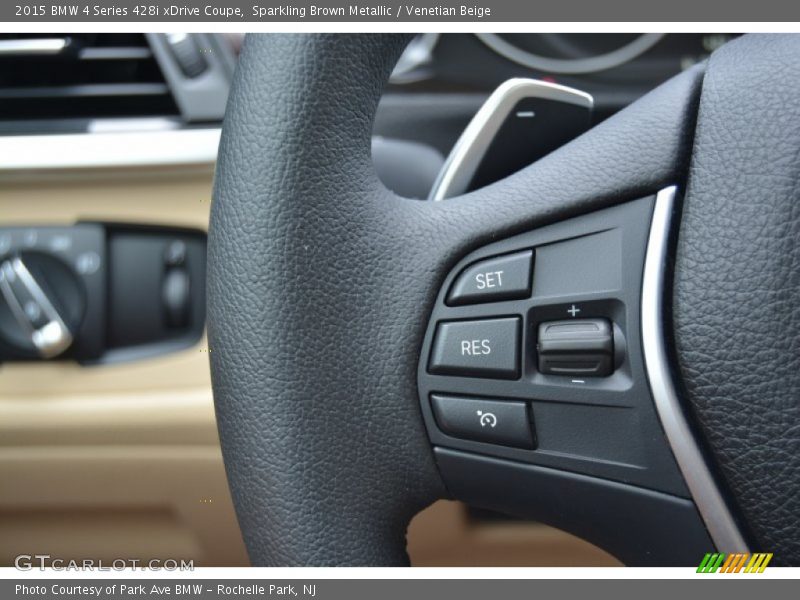 Sparkling Brown Metallic / Venetian Beige 2015 BMW 4 Series 428i xDrive Coupe