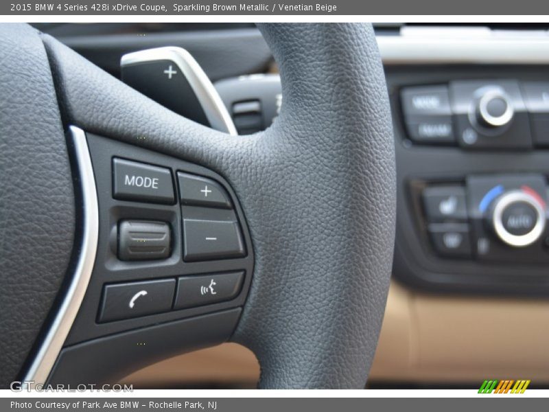 Sparkling Brown Metallic / Venetian Beige 2015 BMW 4 Series 428i xDrive Coupe