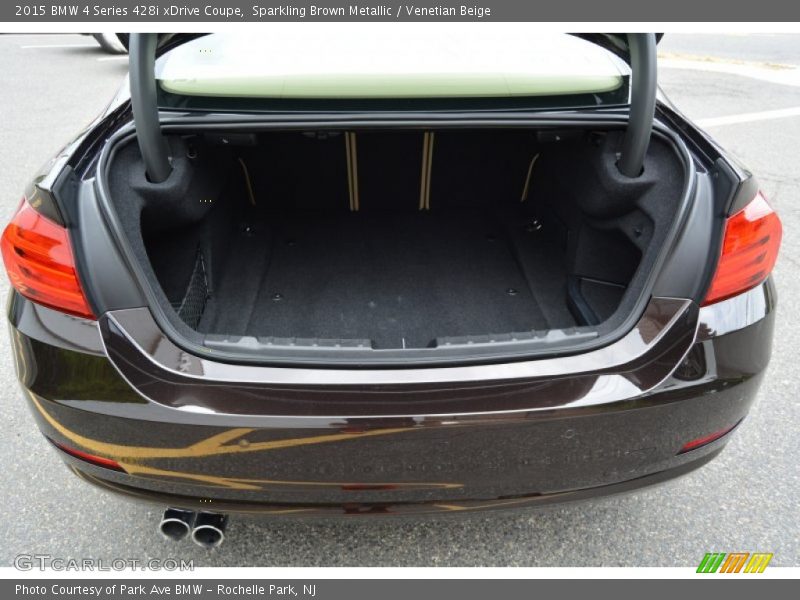 Sparkling Brown Metallic / Venetian Beige 2015 BMW 4 Series 428i xDrive Coupe