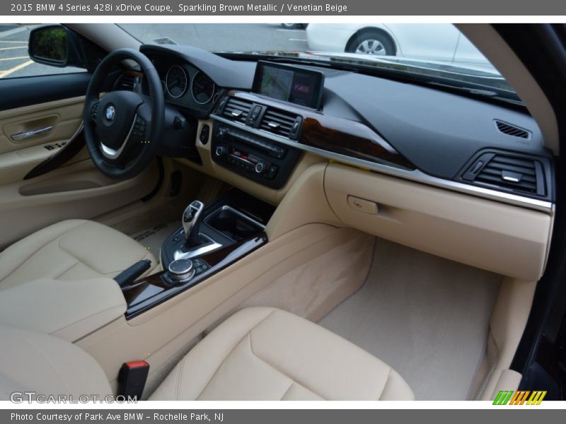 Sparkling Brown Metallic / Venetian Beige 2015 BMW 4 Series 428i xDrive Coupe
