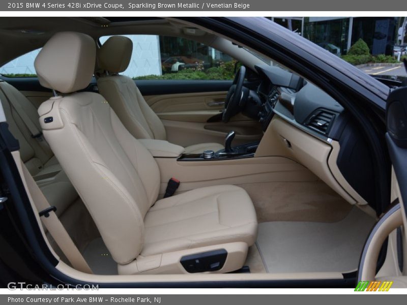 Sparkling Brown Metallic / Venetian Beige 2015 BMW 4 Series 428i xDrive Coupe