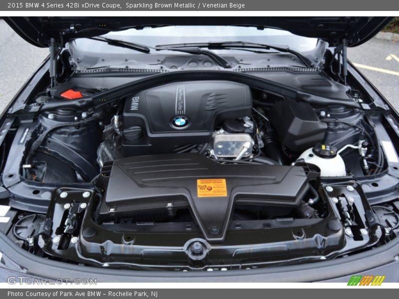 Sparkling Brown Metallic / Venetian Beige 2015 BMW 4 Series 428i xDrive Coupe