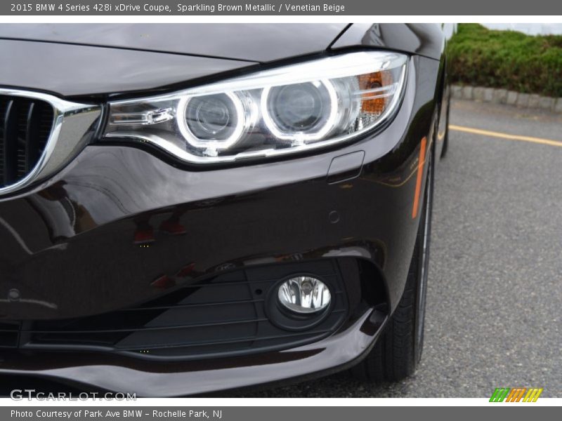 Sparkling Brown Metallic / Venetian Beige 2015 BMW 4 Series 428i xDrive Coupe