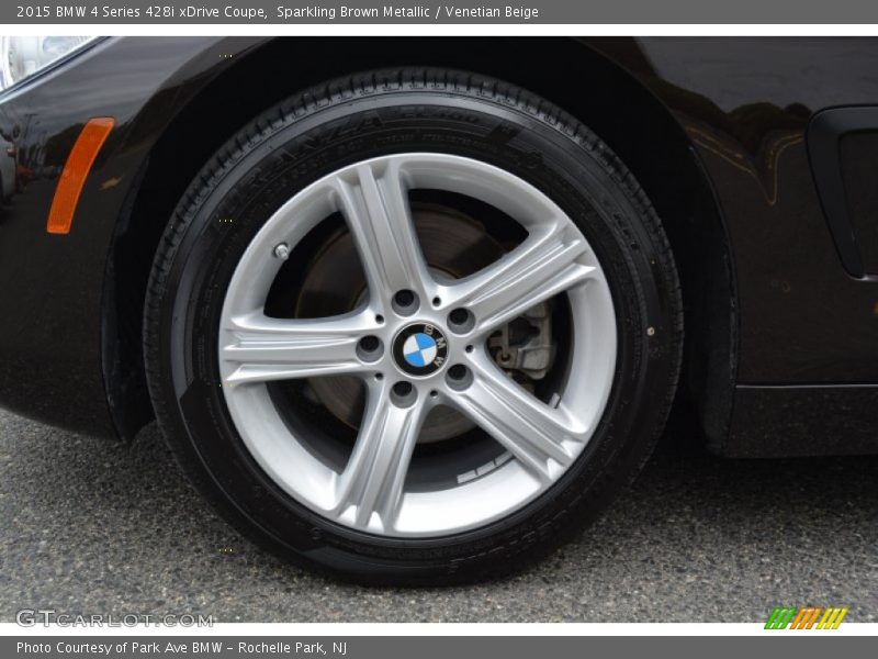 Sparkling Brown Metallic / Venetian Beige 2015 BMW 4 Series 428i xDrive Coupe