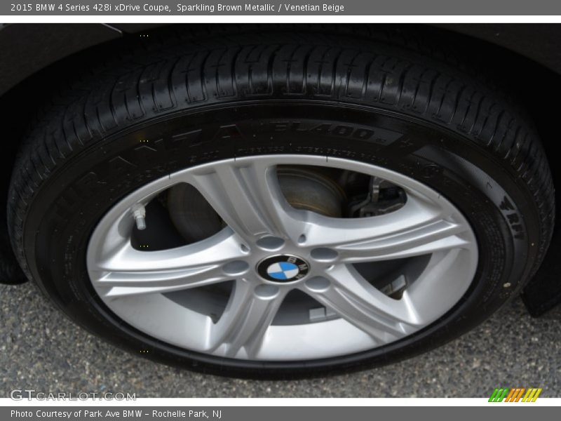 Sparkling Brown Metallic / Venetian Beige 2015 BMW 4 Series 428i xDrive Coupe
