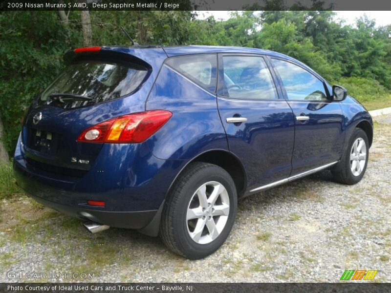 Deep Sapphire Metallic / Beige 2009 Nissan Murano S AWD