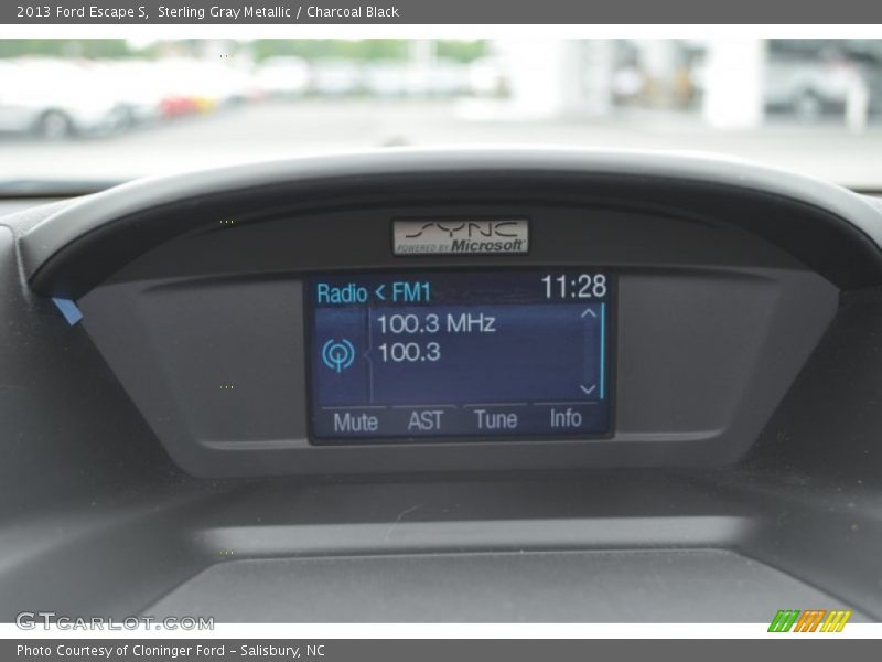 Sterling Gray Metallic / Charcoal Black 2013 Ford Escape S