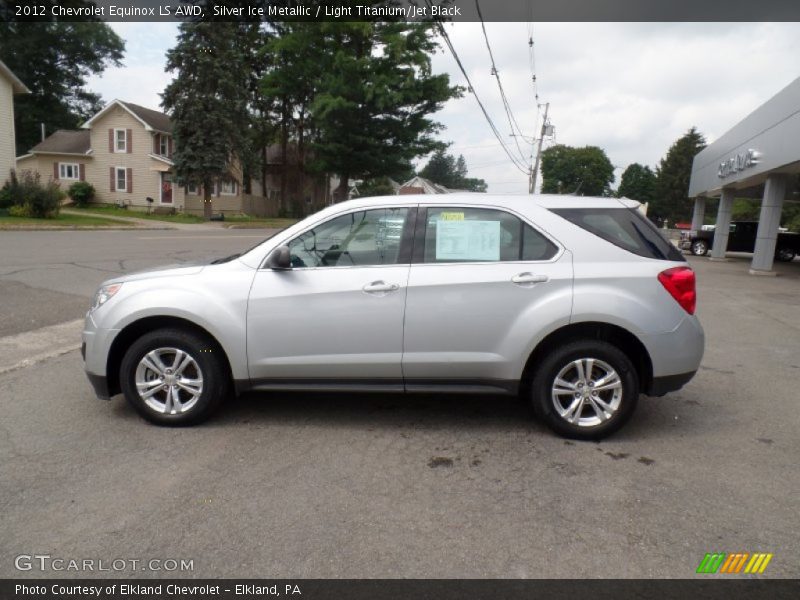 Silver Ice Metallic / Light Titanium/Jet Black 2012 Chevrolet Equinox LS AWD