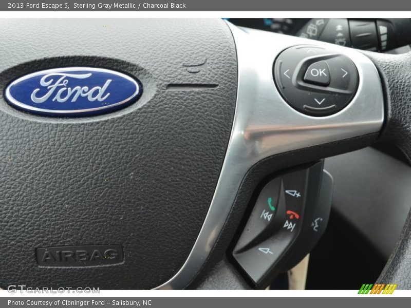 Sterling Gray Metallic / Charcoal Black 2013 Ford Escape S