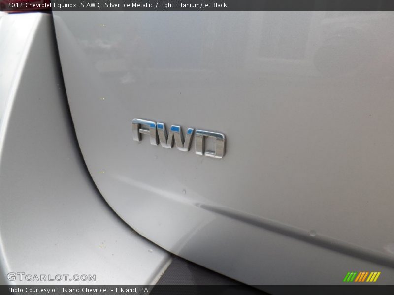 Silver Ice Metallic / Light Titanium/Jet Black 2012 Chevrolet Equinox LS AWD
