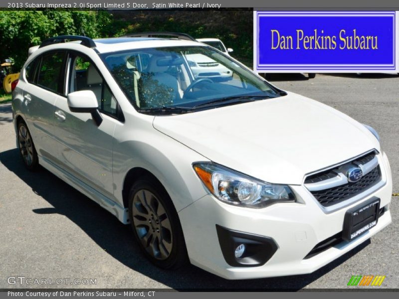 Satin White Pearl / Ivory 2013 Subaru Impreza 2.0i Sport Limited 5 Door