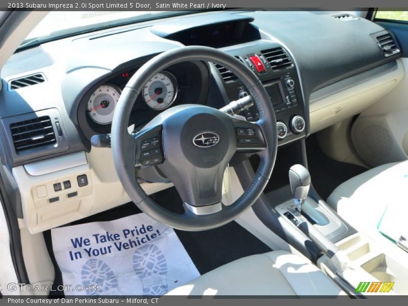 Satin White Pearl / Ivory 2013 Subaru Impreza 2.0i Sport Limited 5 Door