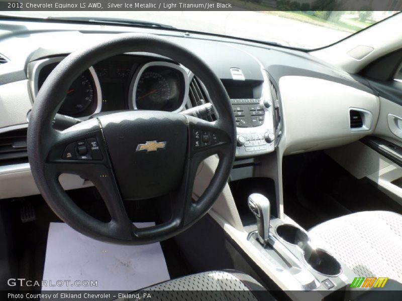 Silver Ice Metallic / Light Titanium/Jet Black 2012 Chevrolet Equinox LS AWD