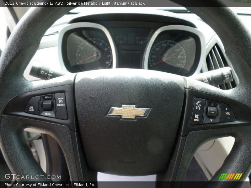 Silver Ice Metallic / Light Titanium/Jet Black 2012 Chevrolet Equinox LS AWD