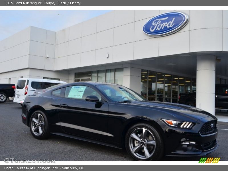 Black / Ebony 2015 Ford Mustang V6 Coupe