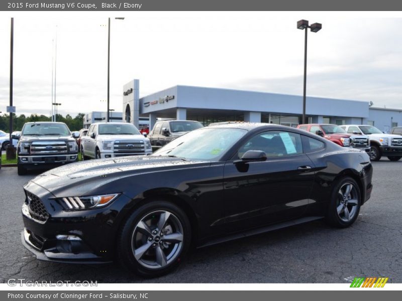 Black / Ebony 2015 Ford Mustang V6 Coupe