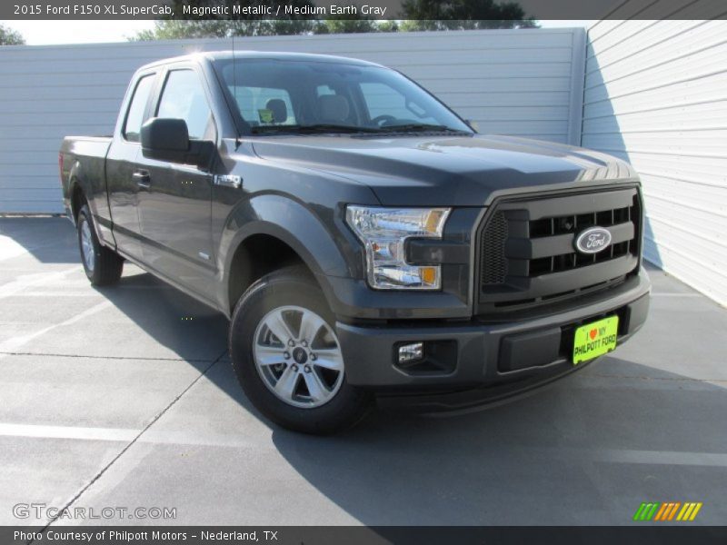 Magnetic Metallic / Medium Earth Gray 2015 Ford F150 XL SuperCab
