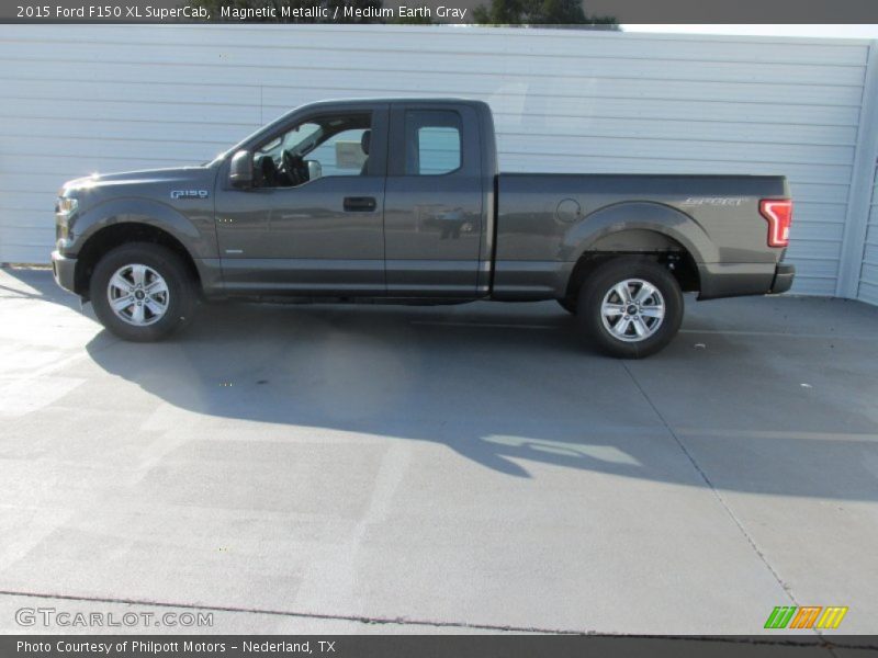 Magnetic Metallic / Medium Earth Gray 2015 Ford F150 XL SuperCab