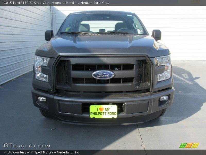 Magnetic Metallic / Medium Earth Gray 2015 Ford F150 XL SuperCab
