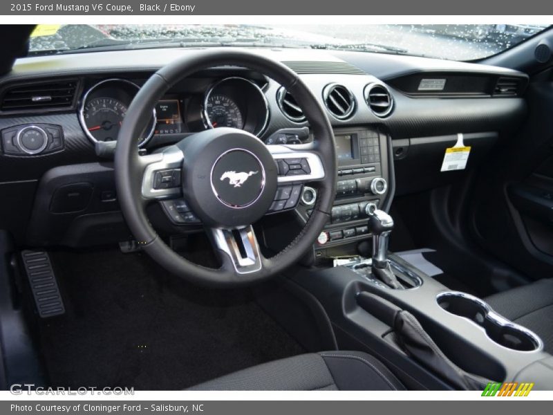 Black / Ebony 2015 Ford Mustang V6 Coupe