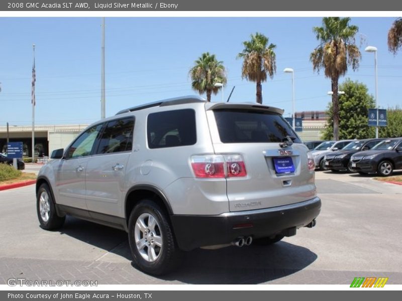 Liquid Silver Metallic / Ebony 2008 GMC Acadia SLT AWD