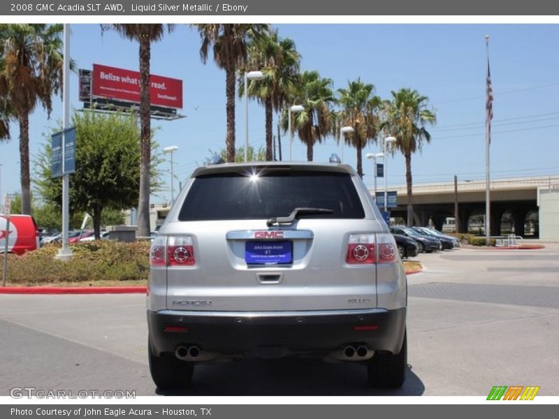 Liquid Silver Metallic / Ebony 2008 GMC Acadia SLT AWD