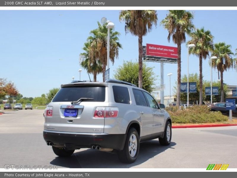 Liquid Silver Metallic / Ebony 2008 GMC Acadia SLT AWD